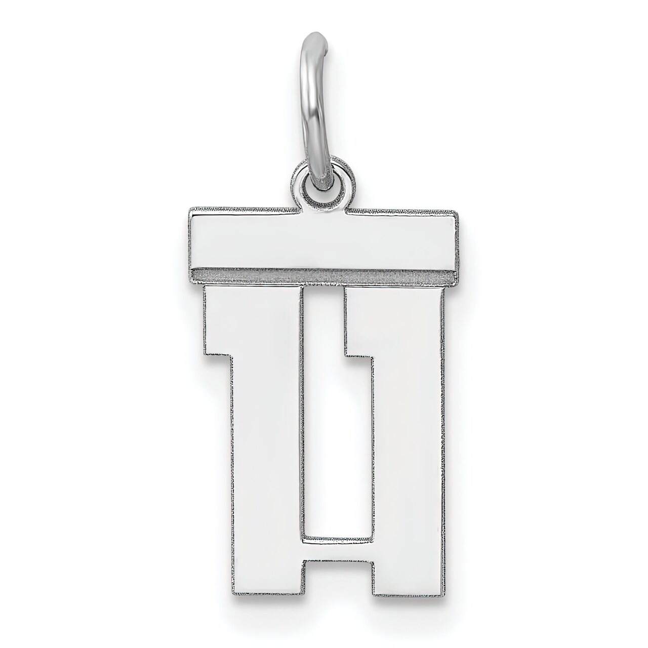 Sterling Silver Small Polished Number 11 Charm Pendant Jewerly 20mm x 8mm